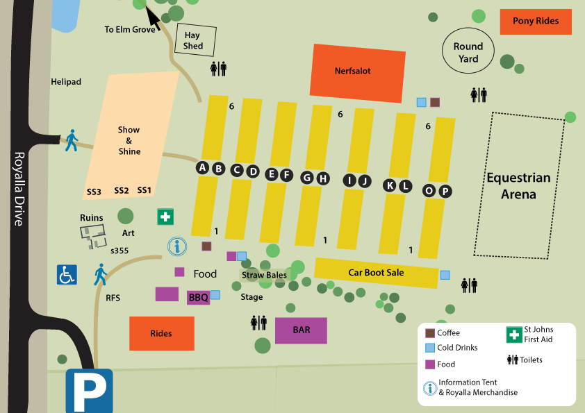 Royalla Contry Fair Map